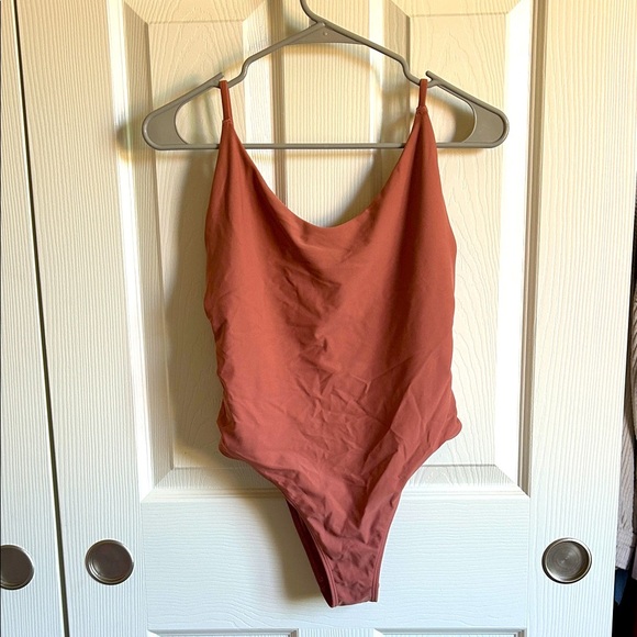 Aerie Rust One-Piece Swimsuit M - Picture 1 of 5